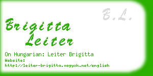 brigitta leiter business card